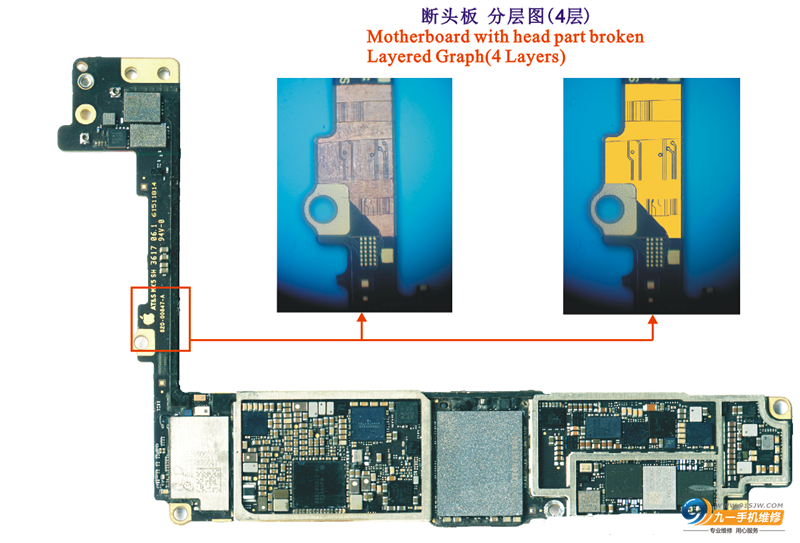 iphone8主板螺丝图解,苹果8螺丝分布图高清 再也不怕上错螺丝,iphone 8超清螺丝孔和断头板层图,注释很详细